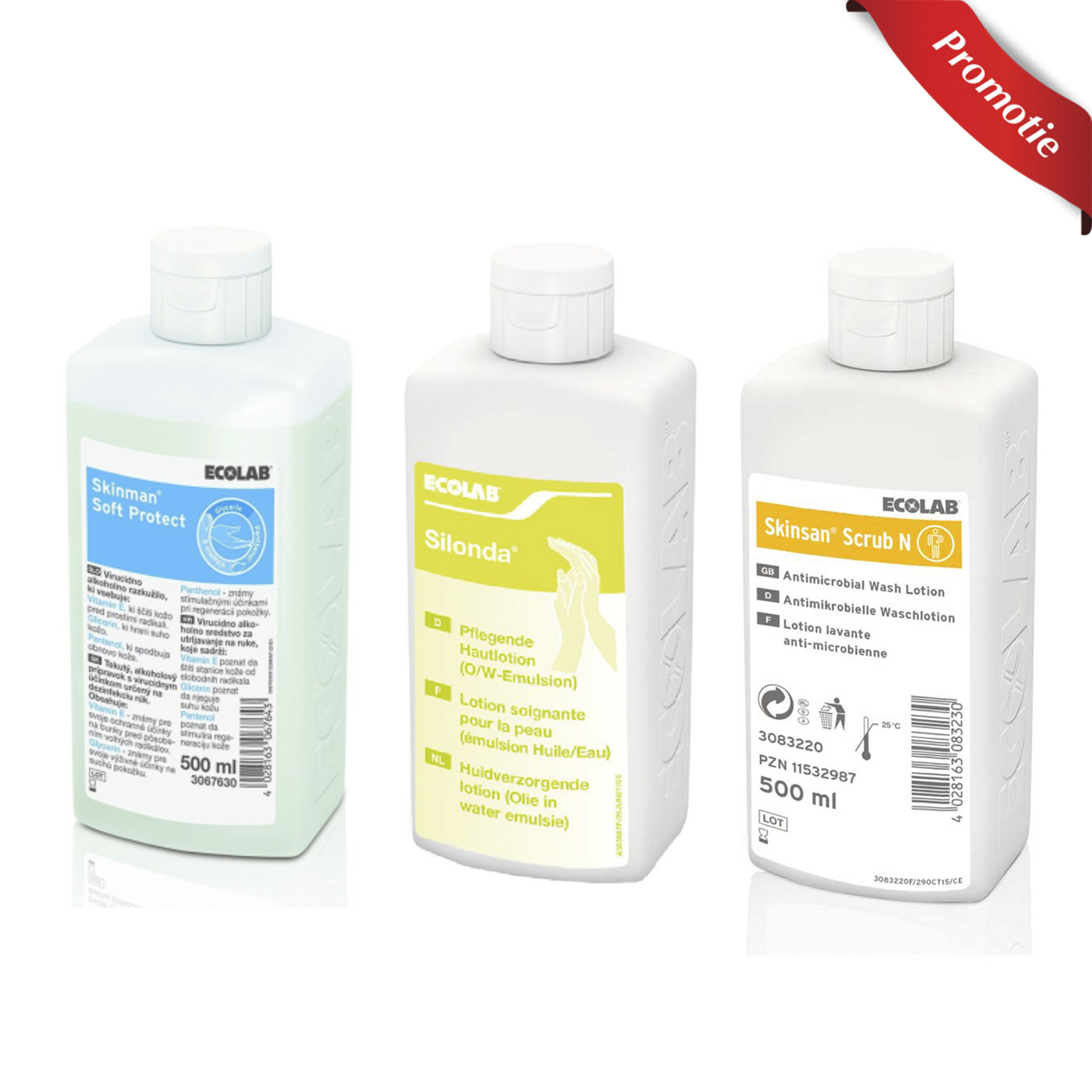Pachet pentru dezinfectarea si ingrijirea mainilor - dezinfectant sapun si lotiune Ecolab